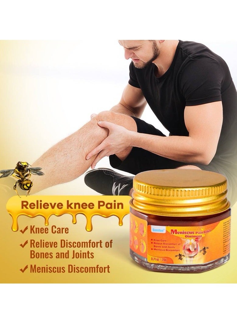 Sumifun مرهم تخفيف ألم الغضروف كريم تخفيف ألم المفاصل رعاية الركبة بلسم سم النحل لعلاج المفاصل جل كريم تخفيف ألم سم النحل 20 جرام - Image 2