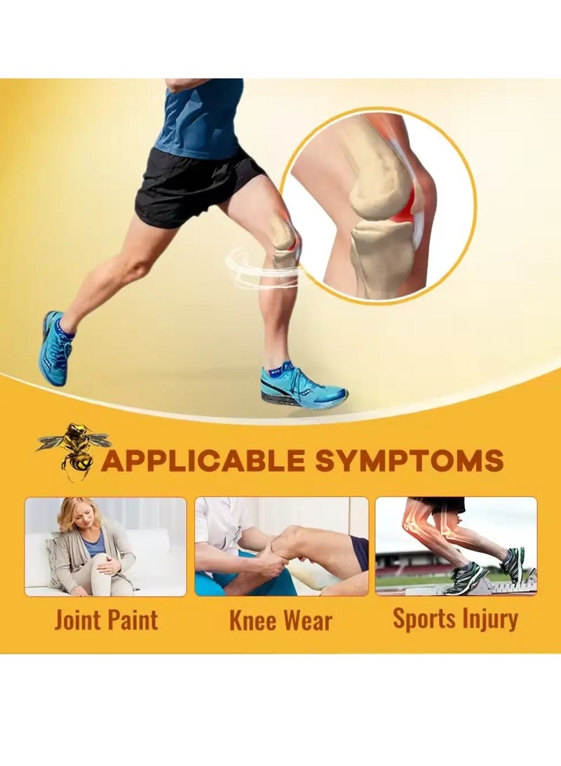 Sumifun مرهم تخفيف ألم الغضروف كريم تخفيف ألم المفاصل رعاية الركبة بلسم سم النحل لعلاج المفاصل جل كريم تخفيف ألم سم النحل 20 جرام - Image 3