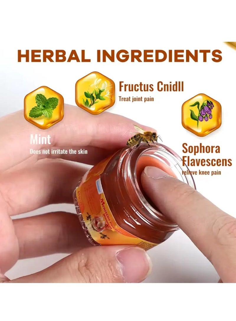 Sumifun مرهم تخفيف ألم الغضروف كريم تخفيف ألم المفاصل رعاية الركبة بلسم سم النحل لعلاج المفاصل جل كريم تخفيف ألم سم النحل 20 جرام - Image 5