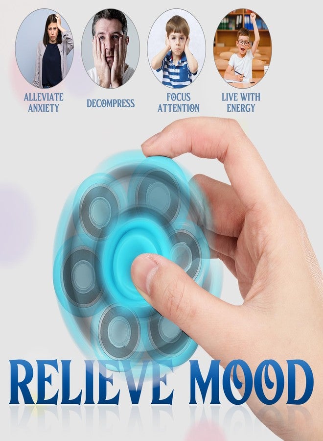 Silipull Fidget Spinner Toy Bulk Sensory Fidget Toy for Kids Adults Favors Classroom Prizes Gift Bag Fillers Stress Relief(Morandi,6 Pcs) - Image 4