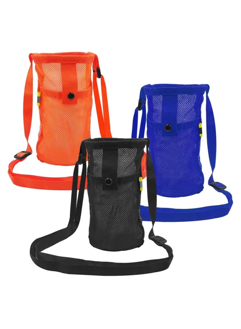 SYOSI Portable Bottle Bag, 3 Pack Water Bottle Holder, Water Bottle Carrier Bag with Adjustable Shoulder Strap Water Bottle Sleeve for Sport Hiking Camping Outdoor Walking Hiking Running - Image 1