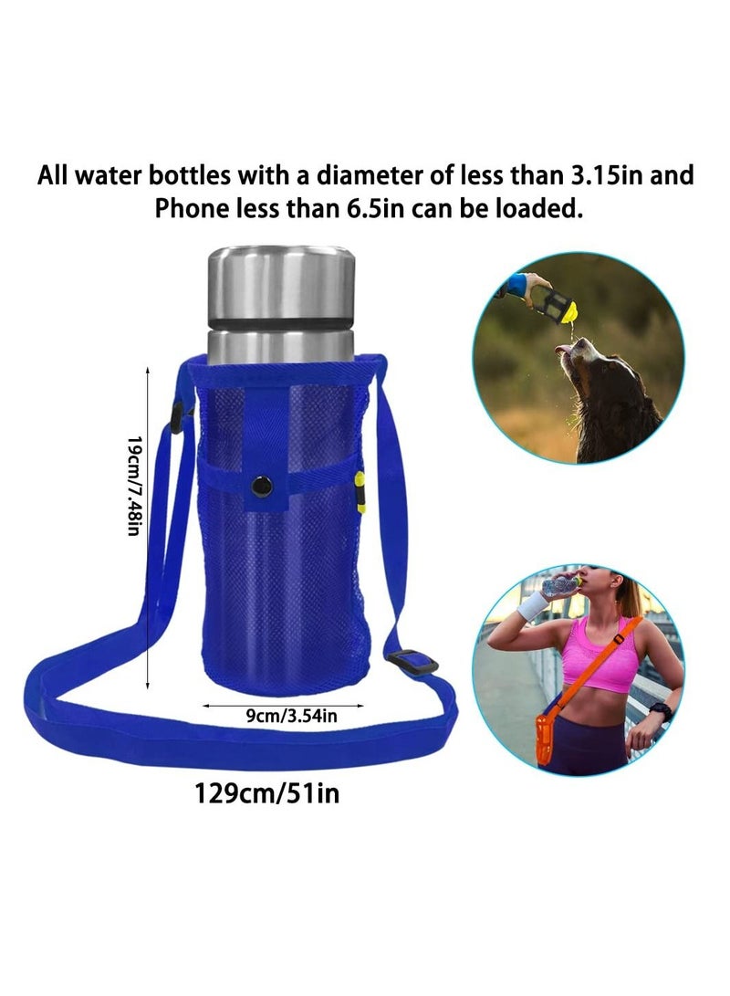 SYOSI Portable Bottle Bag, 3 Pack Water Bottle Holder, Water Bottle Carrier Bag with Adjustable Shoulder Strap Water Bottle Sleeve for Sport Hiking Camping Outdoor Walking Hiking Running - Image 3