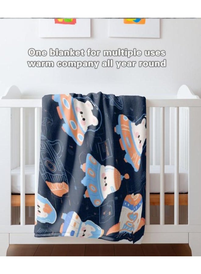 general Children's or student cartoon flannel thin blanket (warm and comfortable, suitable for sleep, games) 100cm*150cm - 888 - Image 5