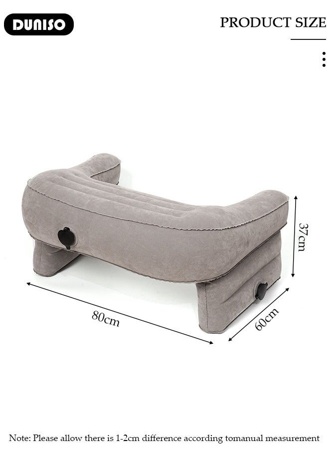 DUNISO - Inflatable Reading Pillow for Gaming Foldable Lap Desk Pillow for Reading, Working, Crocheting, Large Arm Rest Pillow for Adult Height Adjustable Laptop Pillow for Lap or Sitting in Bed Sofa Floor - Image 1