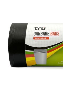 Tru Garbage Bags Compact Roll Black 75x103cm 50Gallon (20pc x 3Rolls) 60bags  - Image 3