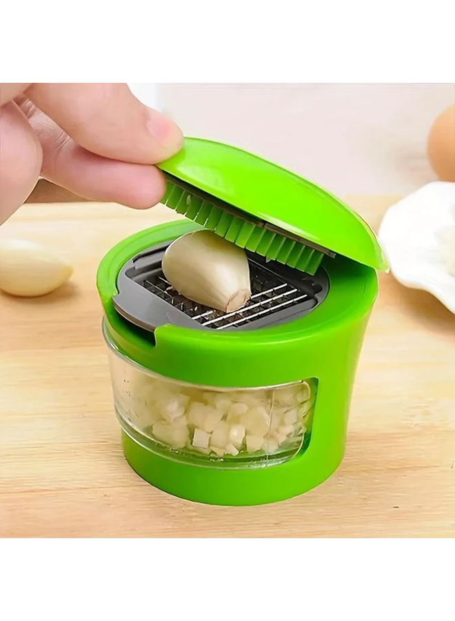 1pc Multifunctional Stainless Steel Garlic Press Mincer Slicer Grater Kitchen Tool - Image 1