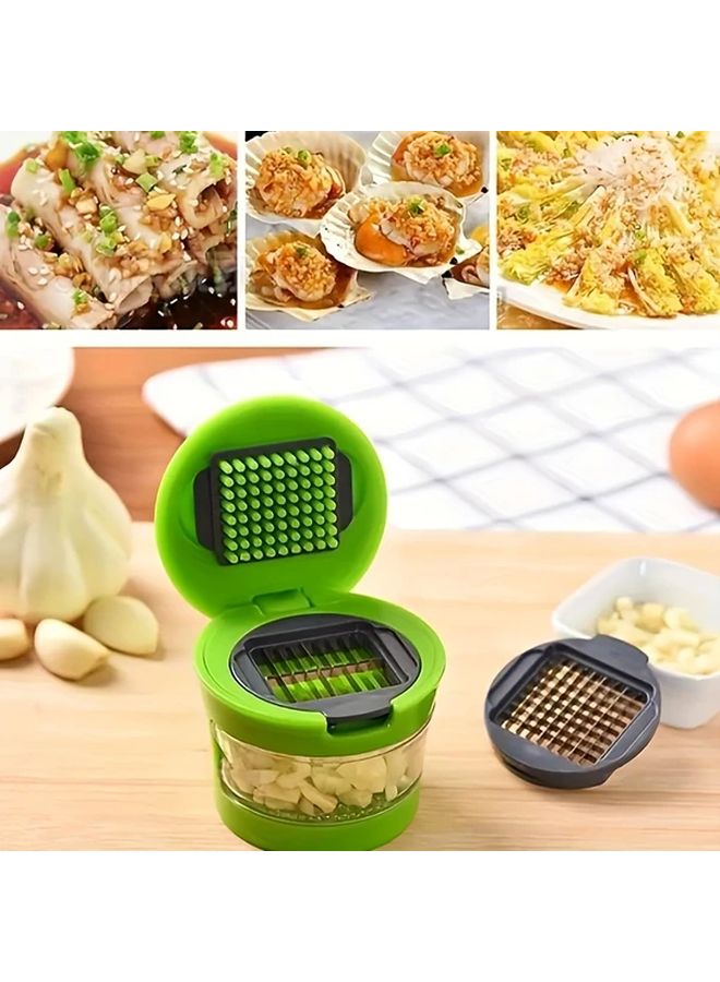 1pc Multifunctional Stainless Steel Garlic Press Mincer Slicer Grater Kitchen Tool - Image 5