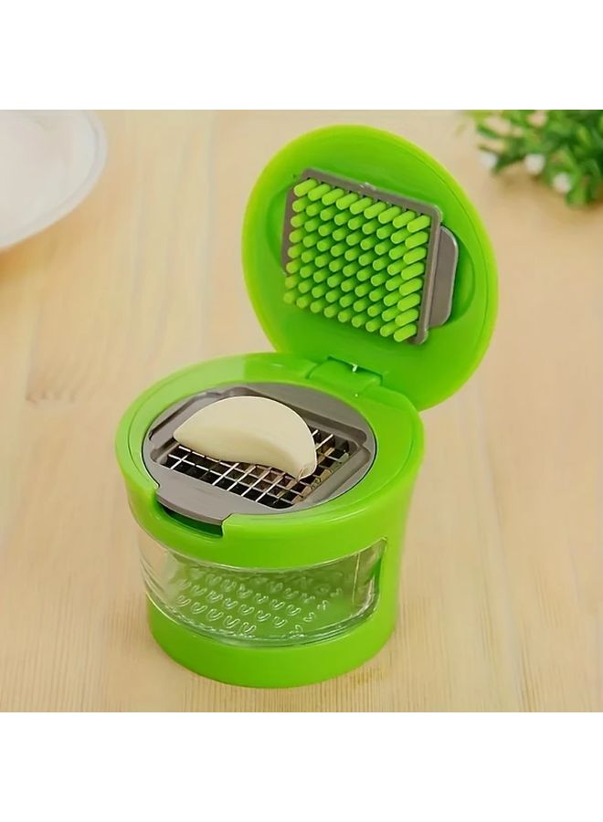 1pc Multifunctional Stainless Steel Garlic Press Mincer Slicer Grater Kitchen Tool - Image 4