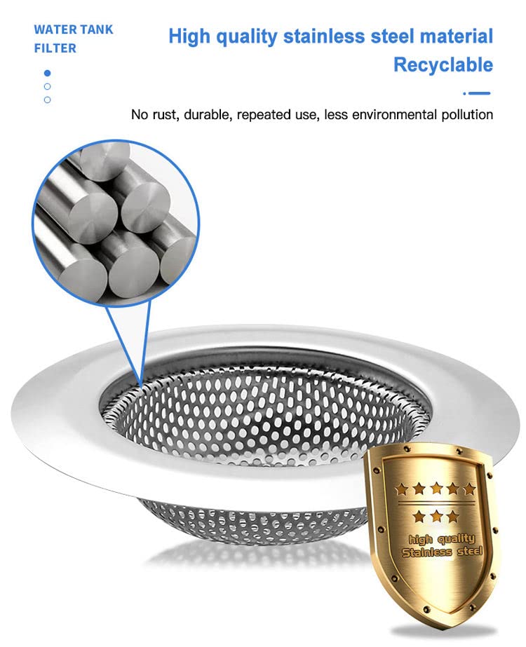 MobFest® Durable, Rustproof Stainless Steel Sink Strainer with 2mm Holes, Kitchen Drain Basin Basket Filter Stopper Anti Clogging Jali, 11.5 cm (1) - Image 3