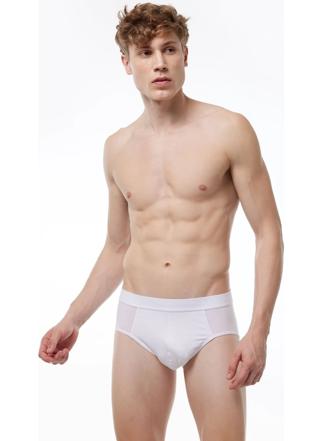 Malabadi Men's 2 Pack White Macro Modal Slip Panties 052