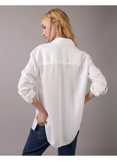 American Eagle AE Long-Sleeve Button-Up Shirt  - Image 3