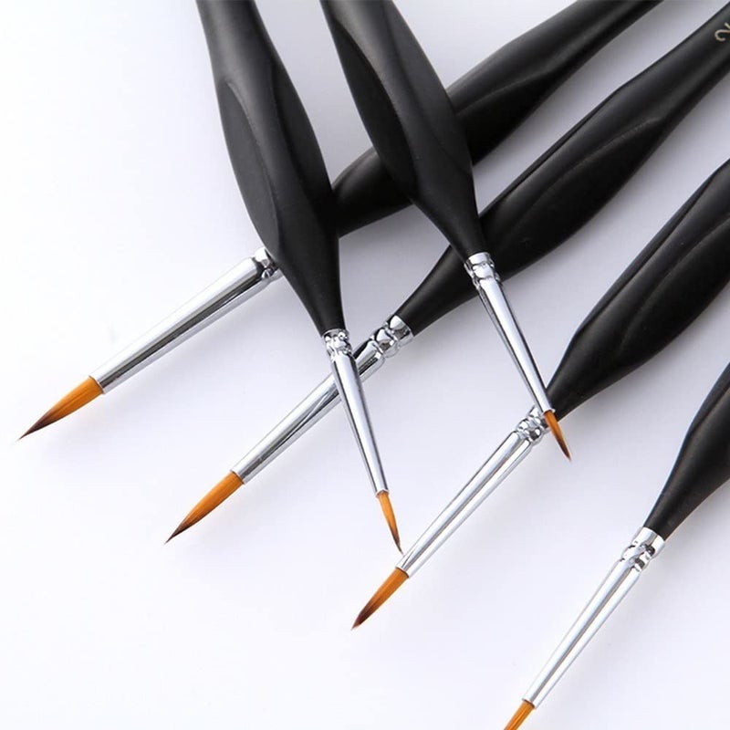 deziine DEZIINE�Artist Paint Brushes-6 Pcs Best Professional Detail Paint Brush, Miniature Brushes Will Keep a Fine Point for Watercolor, Oil, Acrylic, Nail Art & Models  - Image 2
