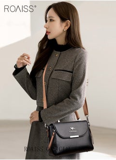 roaiss Women Shoulder Crossbody Bag Large Capacity Compact and Exquisite Women Handbag  - Image 2