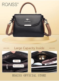 roaiss Women Shoulder Crossbody Bag Large Capacity Compact and Exquisite Women Handbag  - Image 4