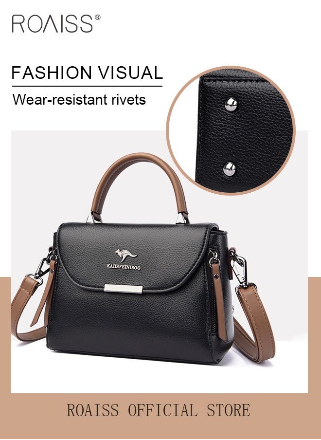 roaiss - Women Shoulder Crossbody Bag Large Capacity Compact and Exquisite Women Handbag - Image 1