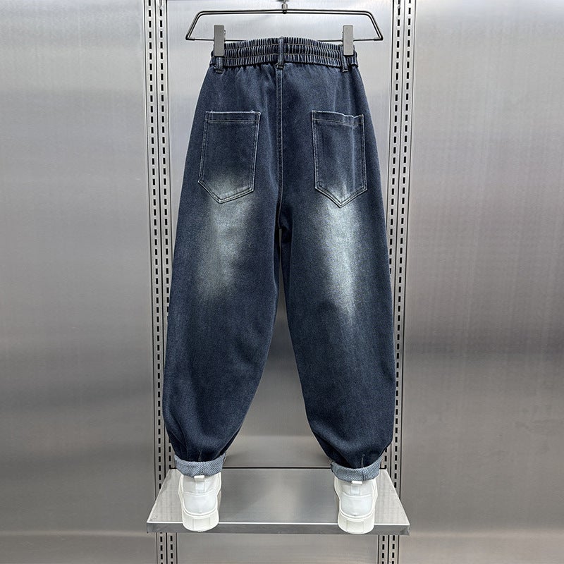 Unisex Classic Denim Jeans Loose Fit Daily Outdoor Wear - Image 3