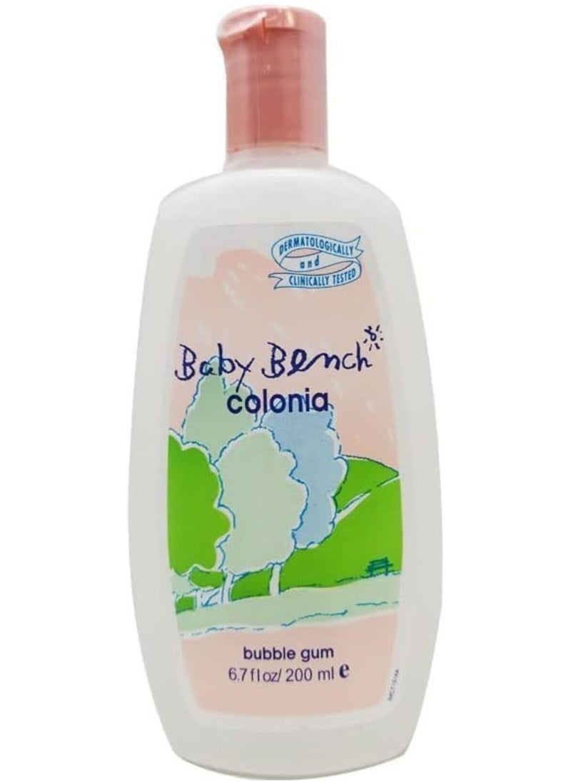 Baby Bench Baby Bench Cologne BUBBLE GUM | Refreshing & Gentle Fragrance for Babies | Soft Sweet Scent for Delicate Skin - 200ml.  - Image 1