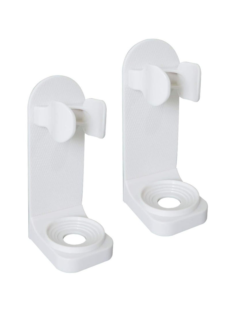 Oasisgalore 2 Pcs Adhesive Electric Toothbrush Holder, Wall Mounted,Space-Saving Tooth Brush Stand to Keep Drying - Image 1
