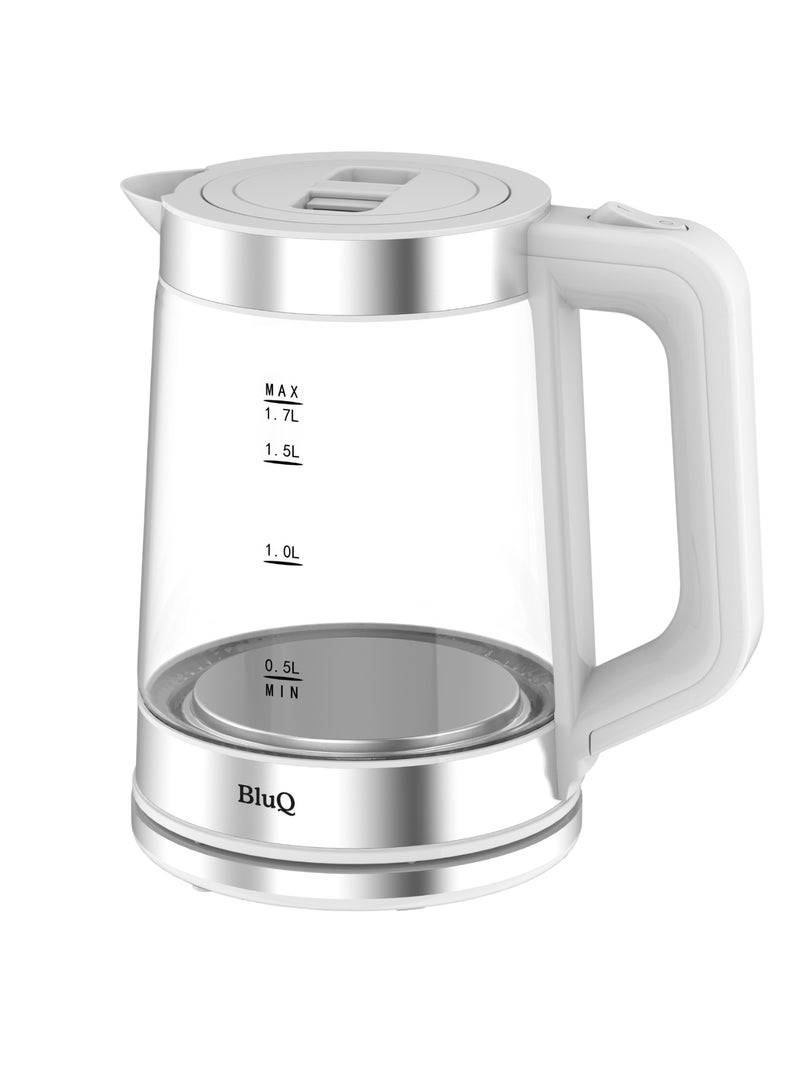 Bluq Glass Kettle 1.7l 2200 W Transpanet