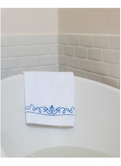 More cottons Swirls Embroidered Face Towel  - Image 4