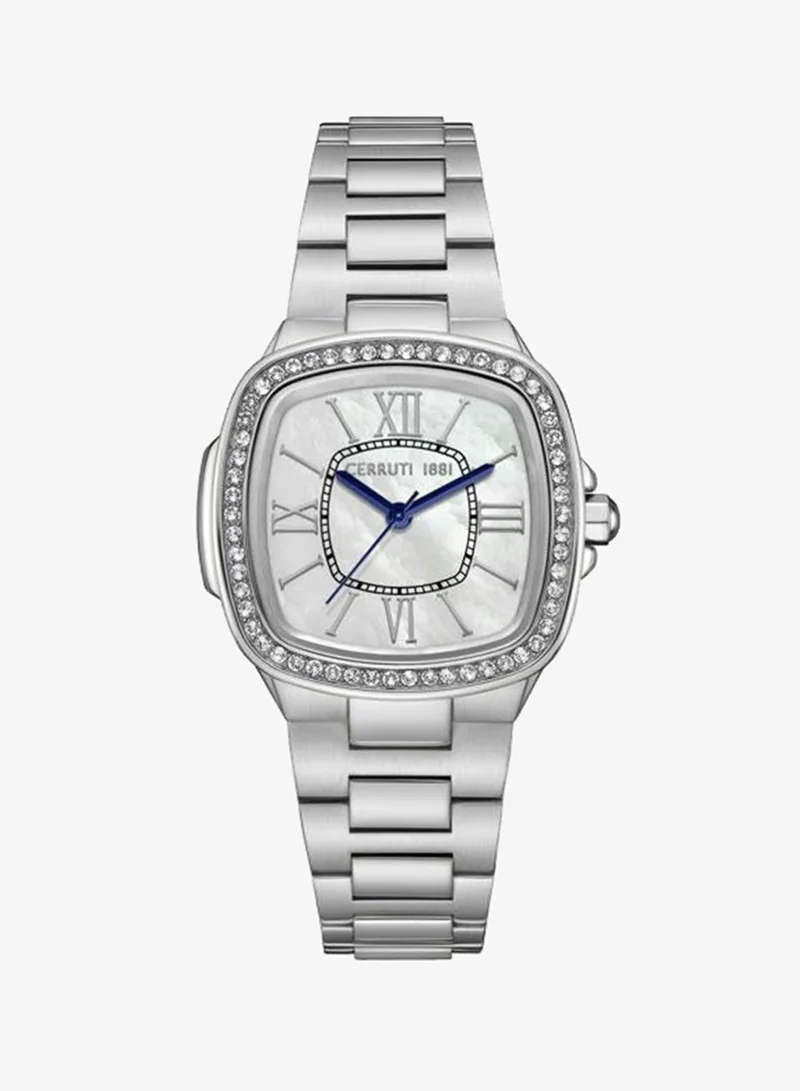 CERRUTI 1881 Casale 24mm White Mother-of-pearl Dial Quartz Analog Watch For Women