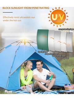 Fearlex Fully Automatic Camping Tent for 8 Persons | Instant Pop-Up Dome Tent with Quick Setup | Double Layer, Lightweight Portable Outdoor Tent for Backpacking, Hiking, or Beach with All-Weather Protection  - Image 4