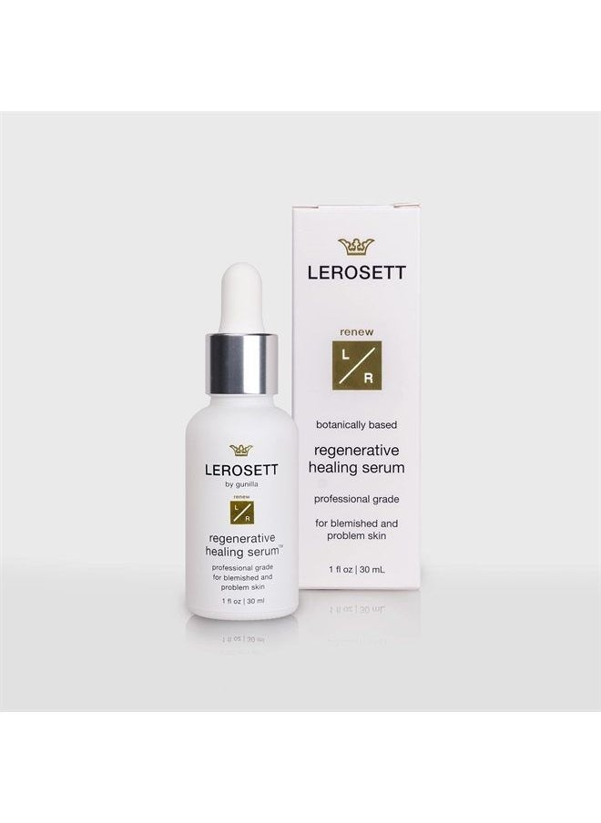 Gunilla Of Sweden - LEROSETT Healing Serum for Acne Scarring, Redness, Breakouts, Irritation, Hydrate, Soothe, Firm, Plump, with Organic Aloe Vera, Collagen, Elastin, Keratin, Vitamin C, Ginseng 1 oz - Image 1