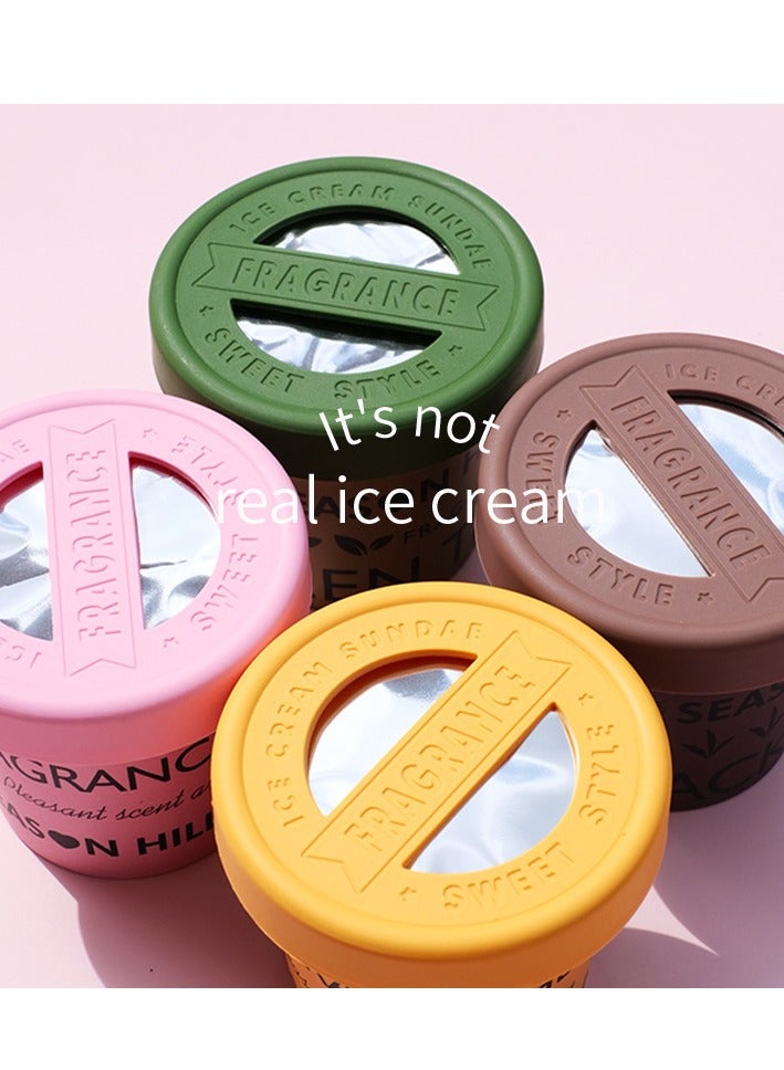 رِينْجِنْج عطر سيارة صلب طويل الأمد للمنازل والمركبات - رائحة طبيعية مقاومة للحرارة تدوم ٦ أشهر، نكهات الفواكه الاستوائية وأنواع الشاي الممتاز (فراولة/أناناس/شاي أخضر/شاي أسود) - Image 3