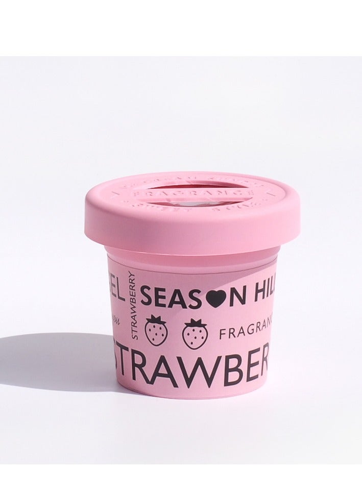 رِينْجِنْج عطر سيارة صلب طويل الأمد للمنازل والمركبات - رائحة طبيعية مقاومة للحرارة تدوم ٦ أشهر، نكهات الفواكه الاستوائية وأنواع الشاي الممتاز (فراولة/أناناس/شاي أخضر/شاي أسود) - Image 1