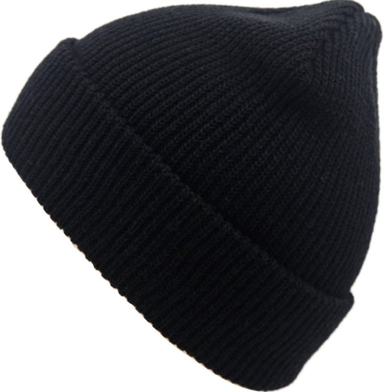 Paladoo Beanie Hat Knit Ski Cap Fisherman Beanie for Men Women (Black) - Image 2