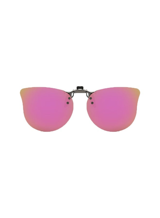 Lovedru Ralph Drew Children's Myopia Dilating Clip-on Sungl Adult Sunshade Sungl Clip-on Anti-uv Anti-glare Sunscreen Anti-glare Cat Ear Color Film Cherry Blossom Pink Clip-on Cat Eye Trendy Clip-on - Image 4
