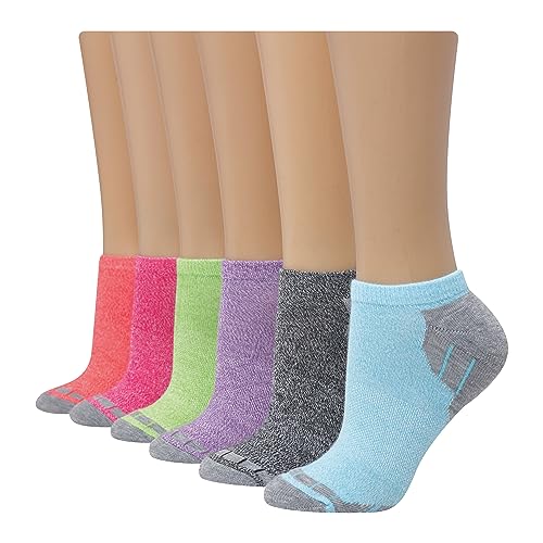 Hanes womens 6-pair Comfort Fit No Show athletic socks, Assorted Colors, 5 9 US - Image 5