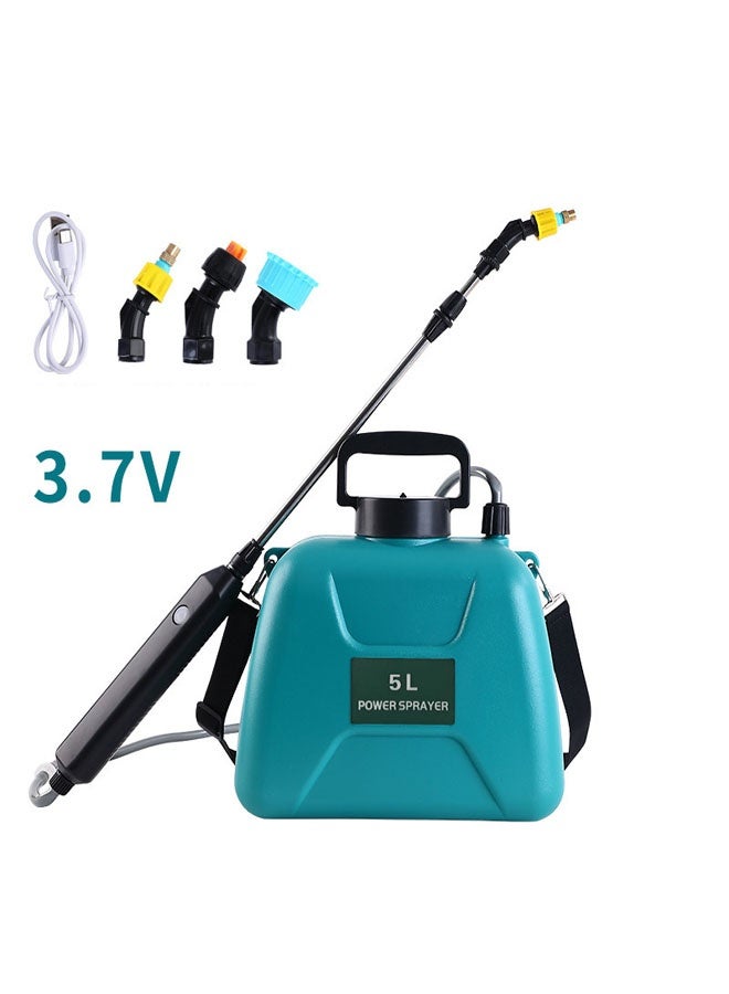 Bukela 1.35 Gallon/5L Battery Powered Sprayer, Electric Sprayer with USB Rechargeable Handle, Portable Garden Sprayer with Telescopic Wand, 3 Mist Nozzles and Adjustable Shoulder Strap - Image 1