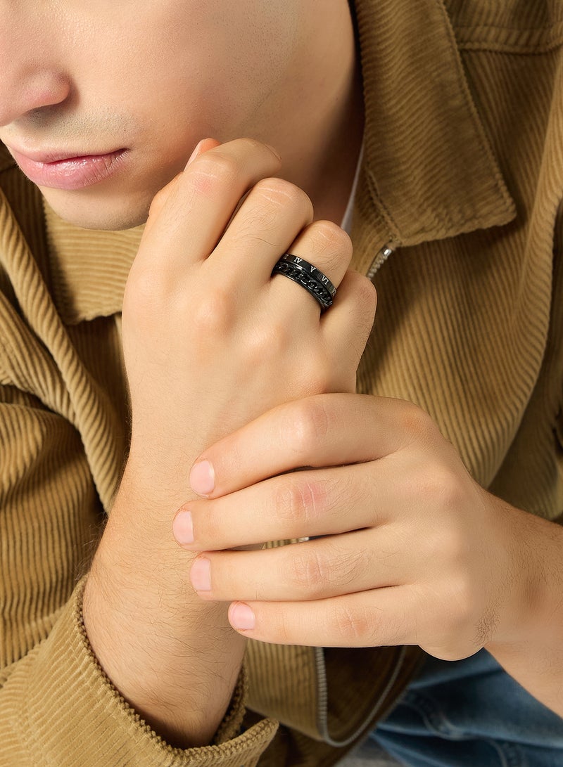 Seventy Five Essential Roman Numeral Statement Ring - Image 5