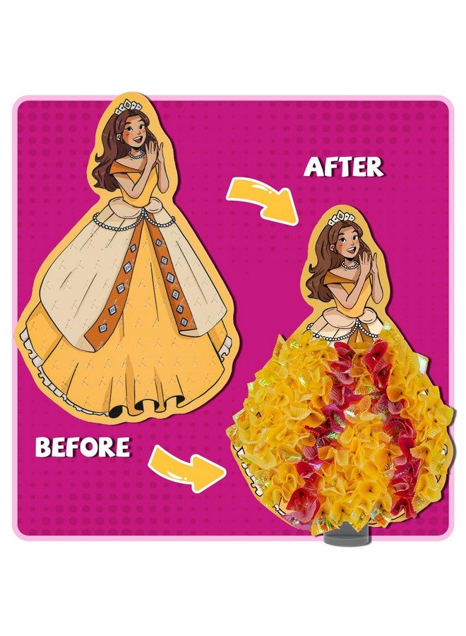 ATFUNSHOP Poke in Kits Princesses Crafts Gift for Girls 4 5 6 7 8 9 Years Old, DIY Birthday Presents, Mess Free Art Activity - Image 2