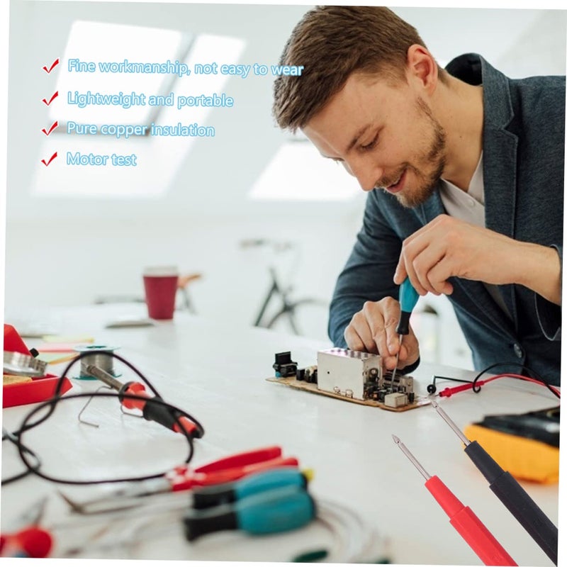 Heat resistant Veemoon 2sets Test Cable Kit Multimeter Test Leads Electrical Leads Power Wire Multimeter Needle Set Multi-market varied design options - Image 3