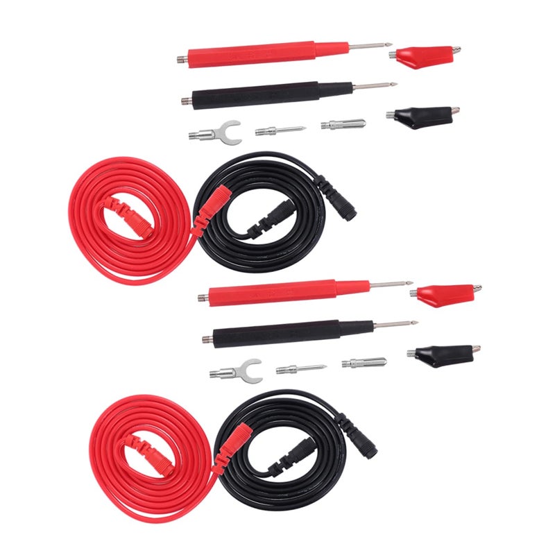 Heat resistant Veemoon 2sets Test Cable Kit Multimeter Test Leads Electrical Leads Power Wire Multimeter Needle Set Multi-market varied design options - Image 1