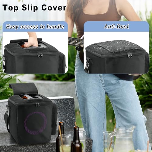 TXEsign Travel Carrying Case for JBL Partybox Encore Essential, Carrier Storage Bag with Accessory Pockets Adjustable Shoulder Strap for JBL PartyBox Encore Essential - Image 3