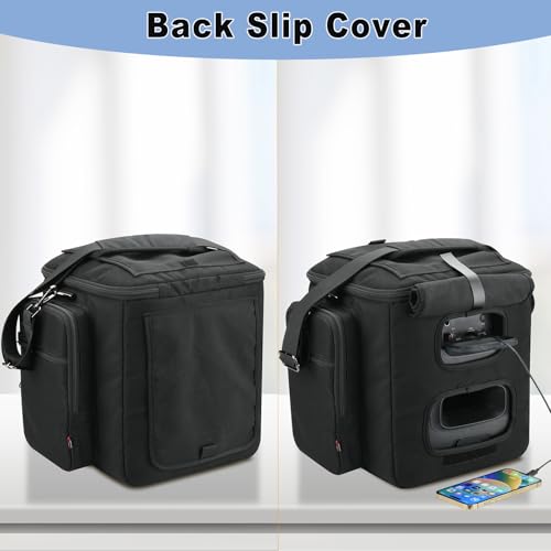 TXEsign Travel Carrying Case for JBL Partybox Encore Essential, Carrier Storage Bag with Accessory Pockets Adjustable Shoulder Strap for JBL PartyBox Encore Essential - Image 4