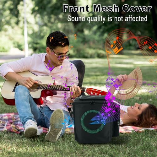 TXEsign Travel Carrying Case for JBL Partybox Encore Essential, Carrier Storage Bag with Accessory Pockets Adjustable Shoulder Strap for JBL PartyBox Encore Essential - Image 5