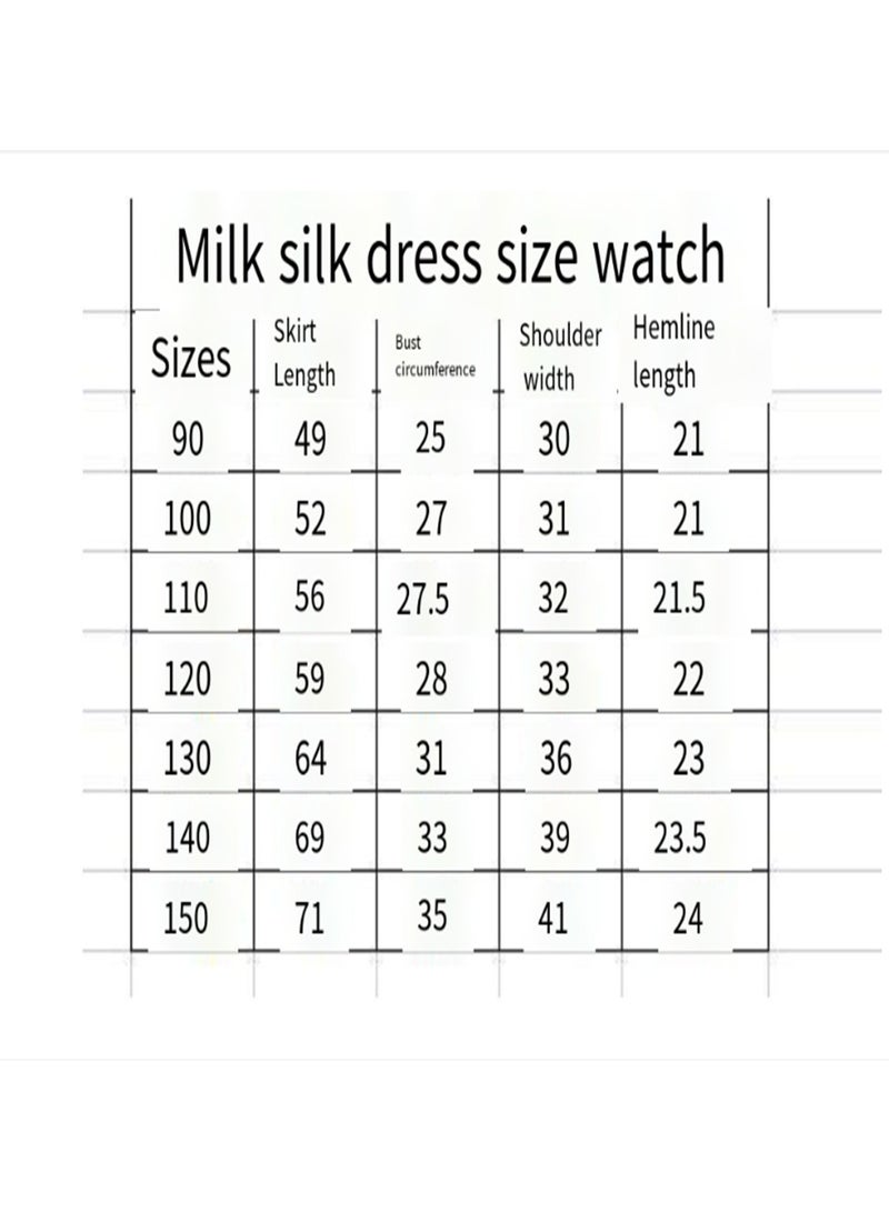 Loquat Cross-border New Milk Silk Printed Children's Dress  - Image 2