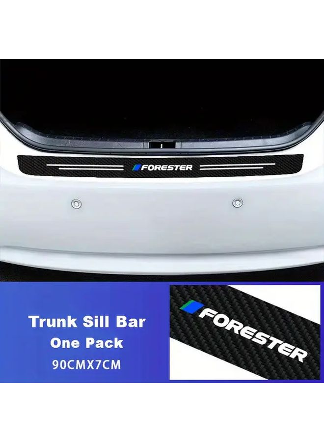 Carbon Fiber Car Door Threshold Scuff For Subaru Forester 2010 2015 1Pcs - Image 2