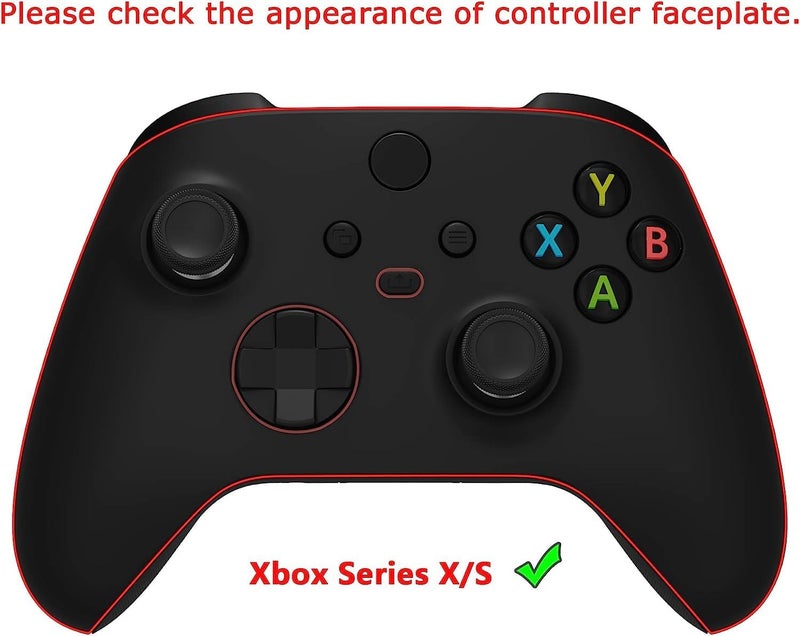 eXtremeRate غلاف شفاف لجهاز تحكم Xbox Series X S واقي لوحة أمامية مجموعة استبدال غلاف لجهاز تحكم Xbox Series S X-لا يشمل جهاز التحكم (Green Blue) - Image 2
