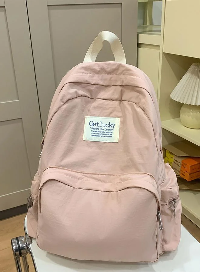 Take Two Solid Zip Closure Backpack