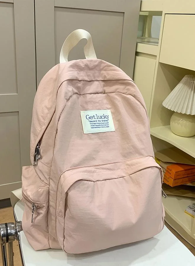 Take Two Take Two Solid Zip Closure Backpack