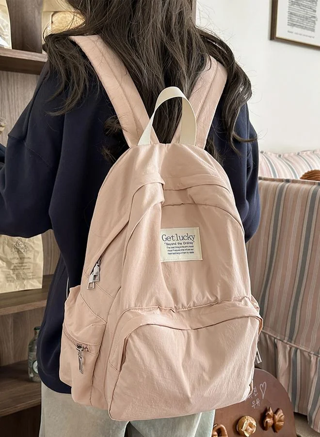 تايك تو شنطة ظهر سادة بسحاب للإغلاق