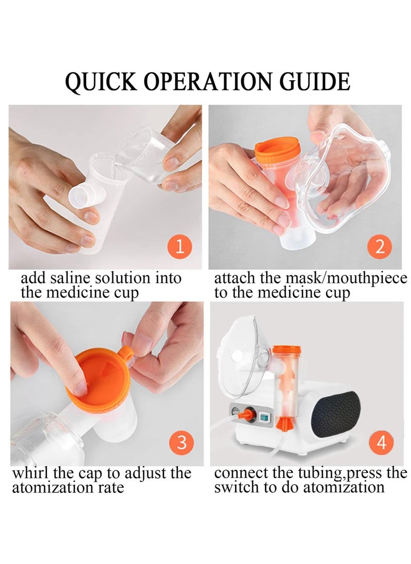 Generic - Portable Compressor Nebulizer Machine With 1 Set Accessory Jet Nebulizers Personal Steam Inhaler Cool Mist - Image 1