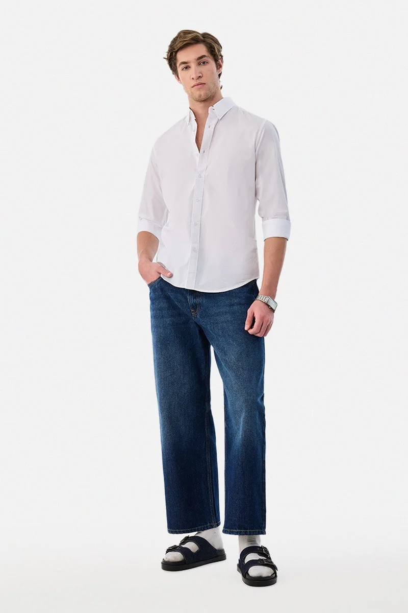 سنيتش Slim Fit 100% Cotton Shirt
