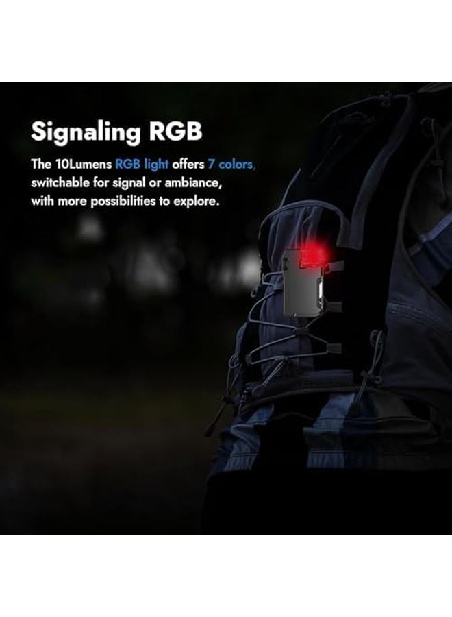 Black Portable Pocket Flashlight 400 Lumen Mini Lantern Compact Camping Light - Image 3