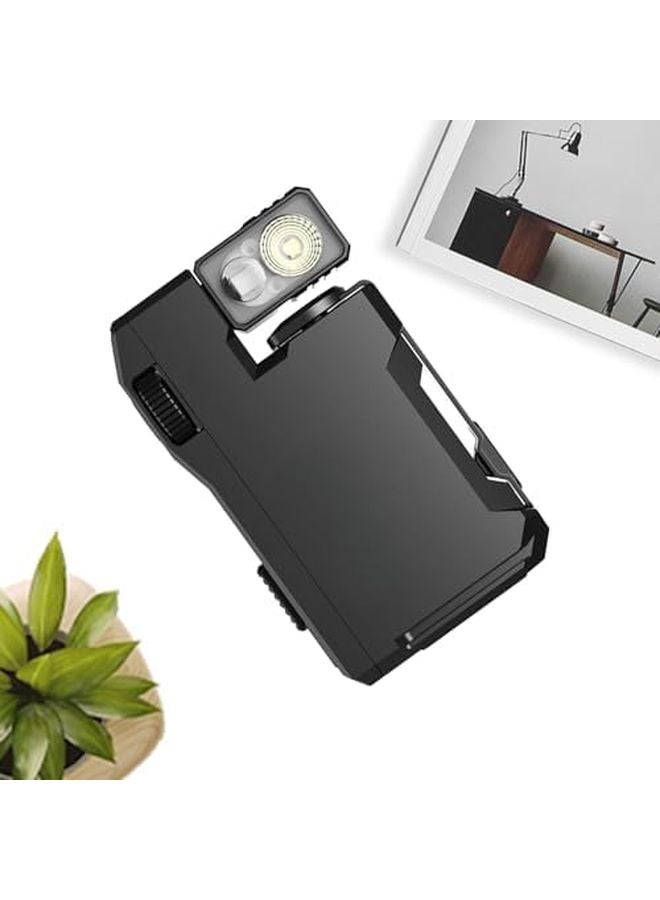 Black Portable Pocket Flashlight 400 Lumen Mini Lantern Compact Camping Light - Image 1